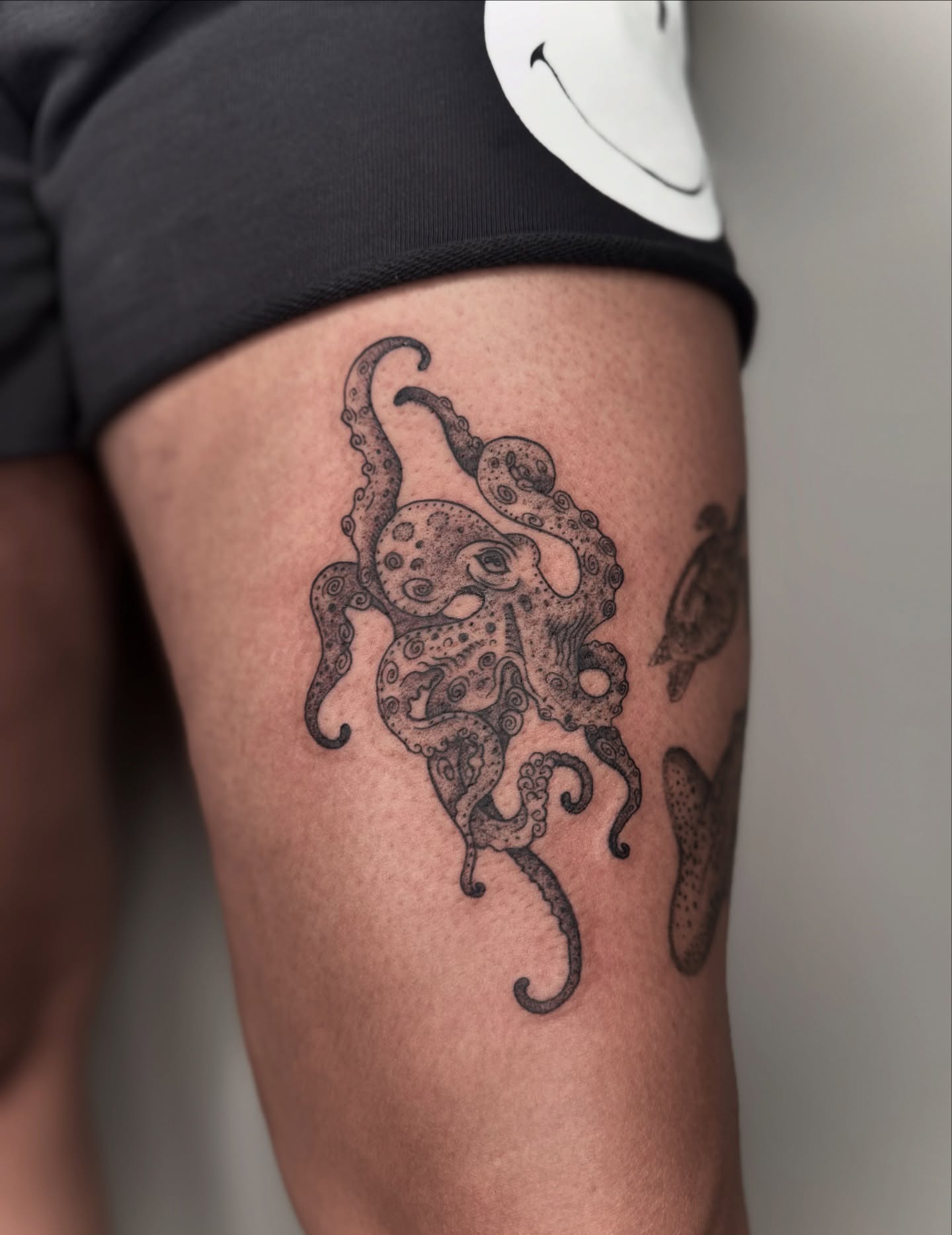 Tattoo by @katelumos — dotwork