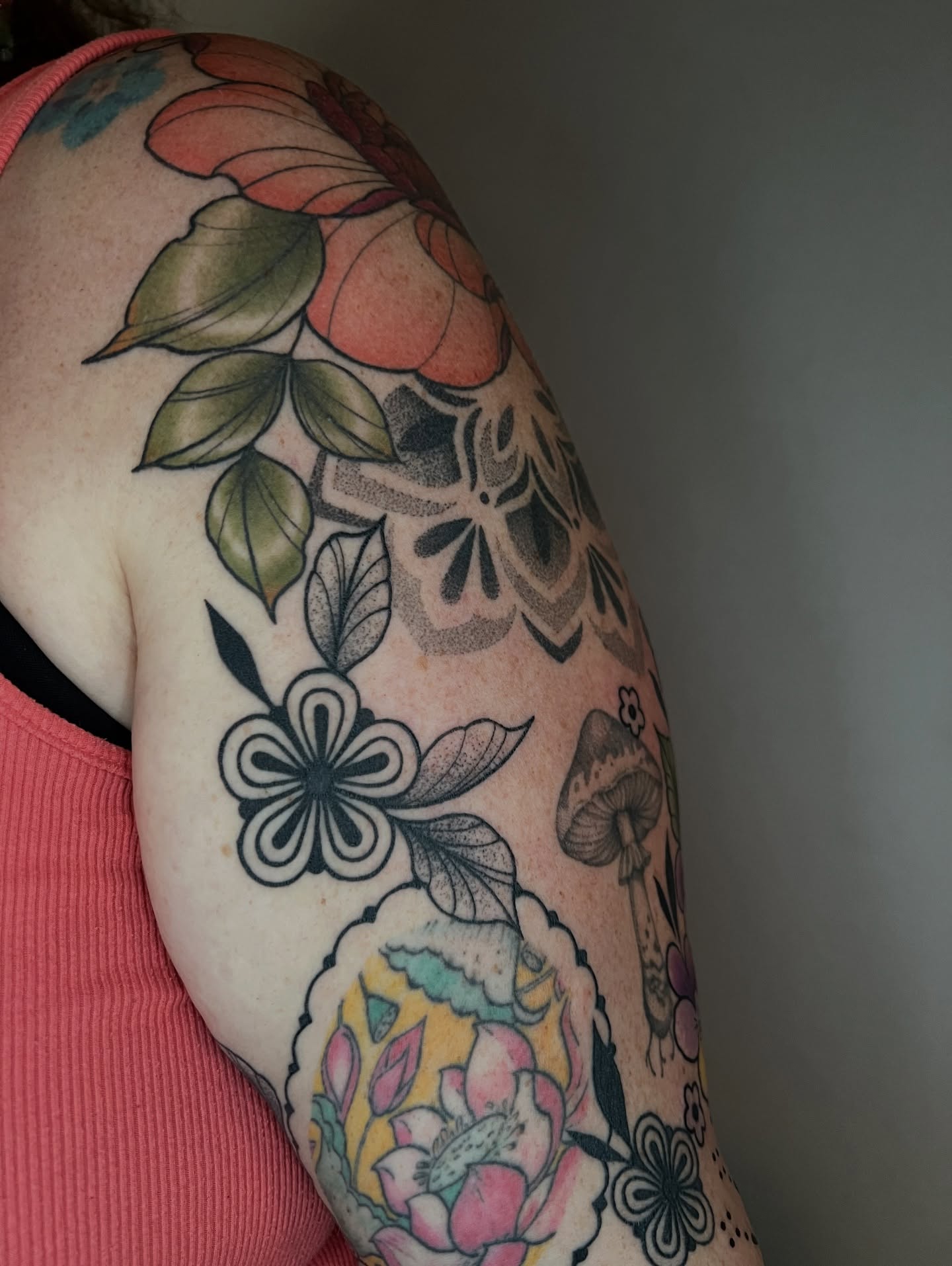 Tattoo by @ofcourseithurts — american_traditional, dotwork