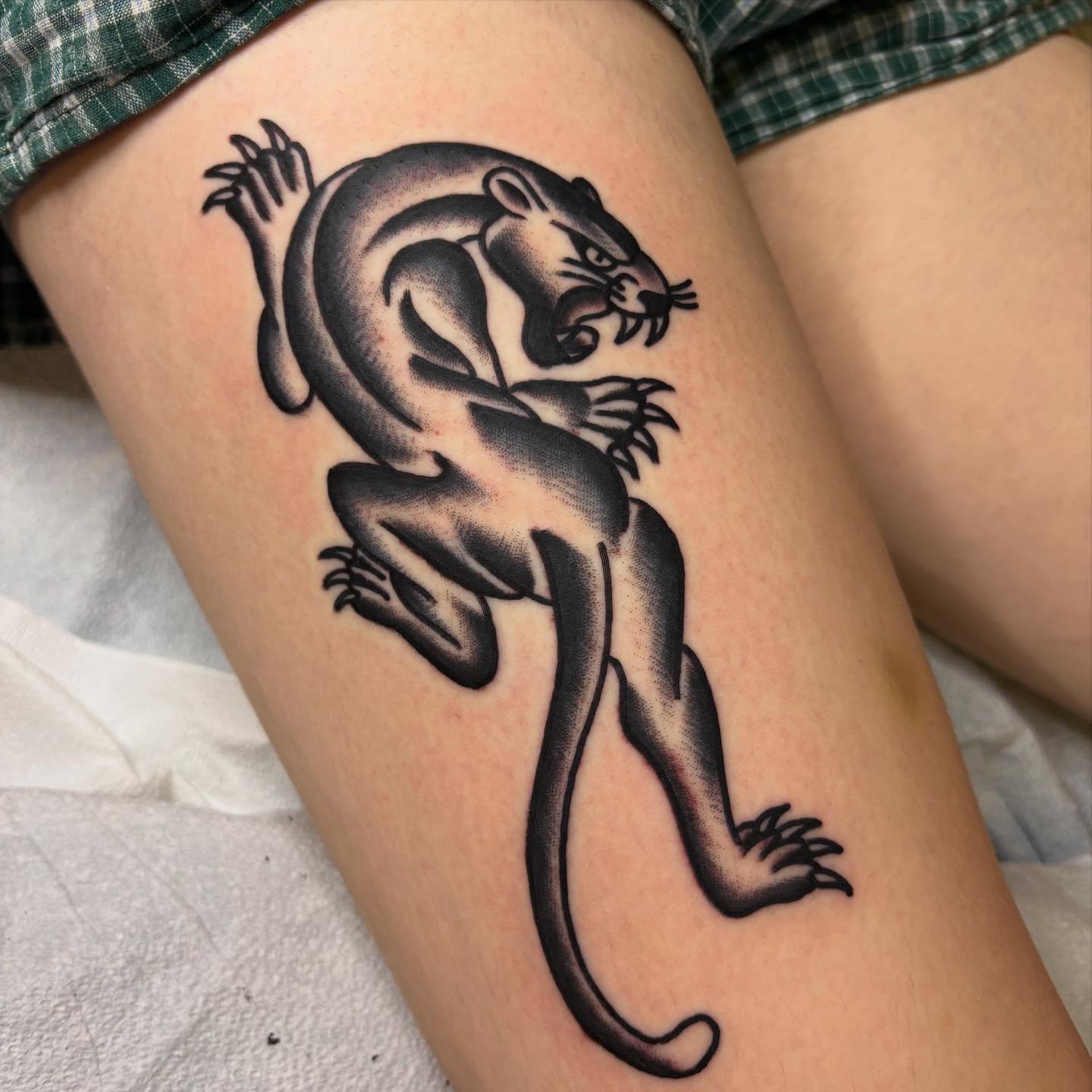 Tattoo by @mishkatraditional — black_and_grey