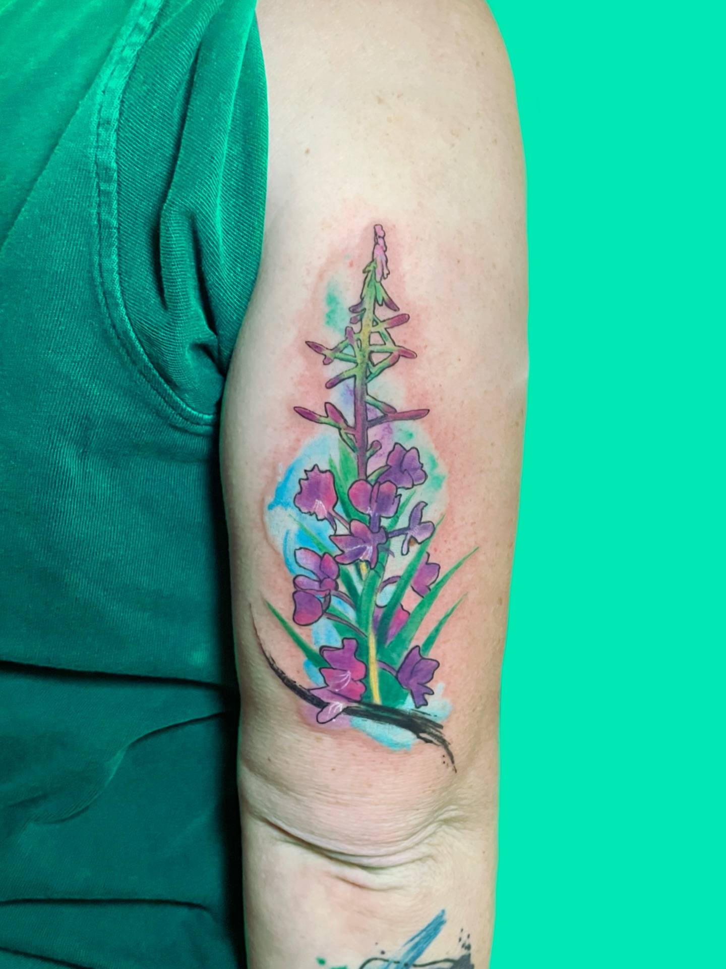 Tattoo by @graphicward — watercolor