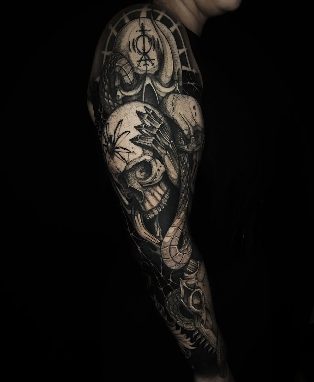 Tattoo by @tattooxklo โ black_and_grey, realism