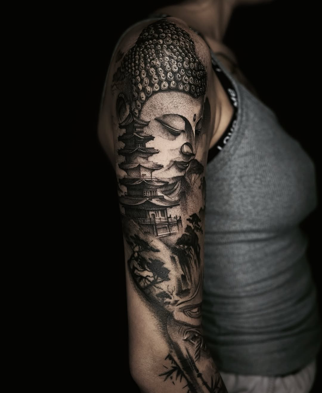 Tattoo by @tattooxklo โ black_and_grey, realism