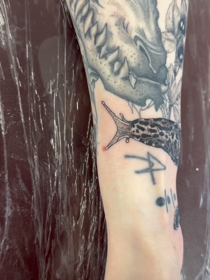 Tattoo by @tattoosbybabes — black_and_grey