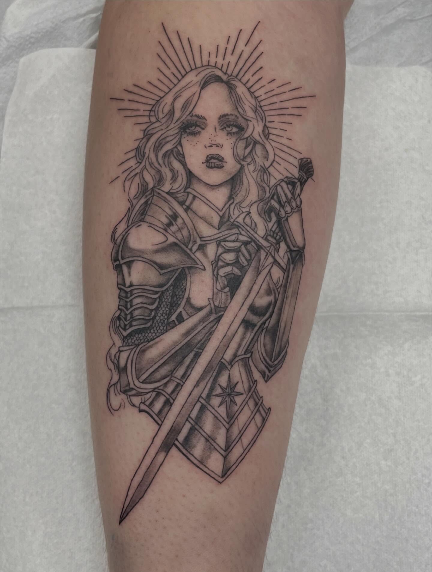 Tattoo by @mosestattoos — black_and_grey, realism
