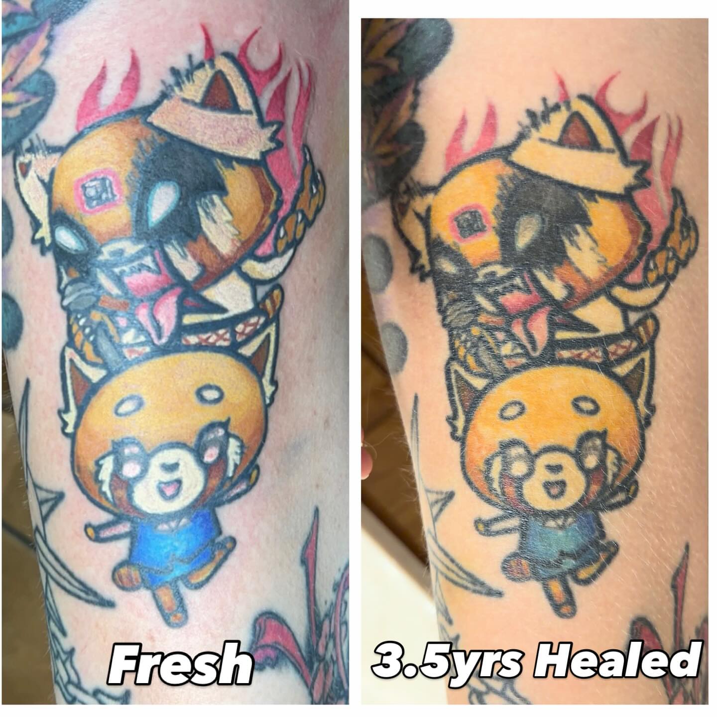 Tattoo by @sinfulwaifu — anime