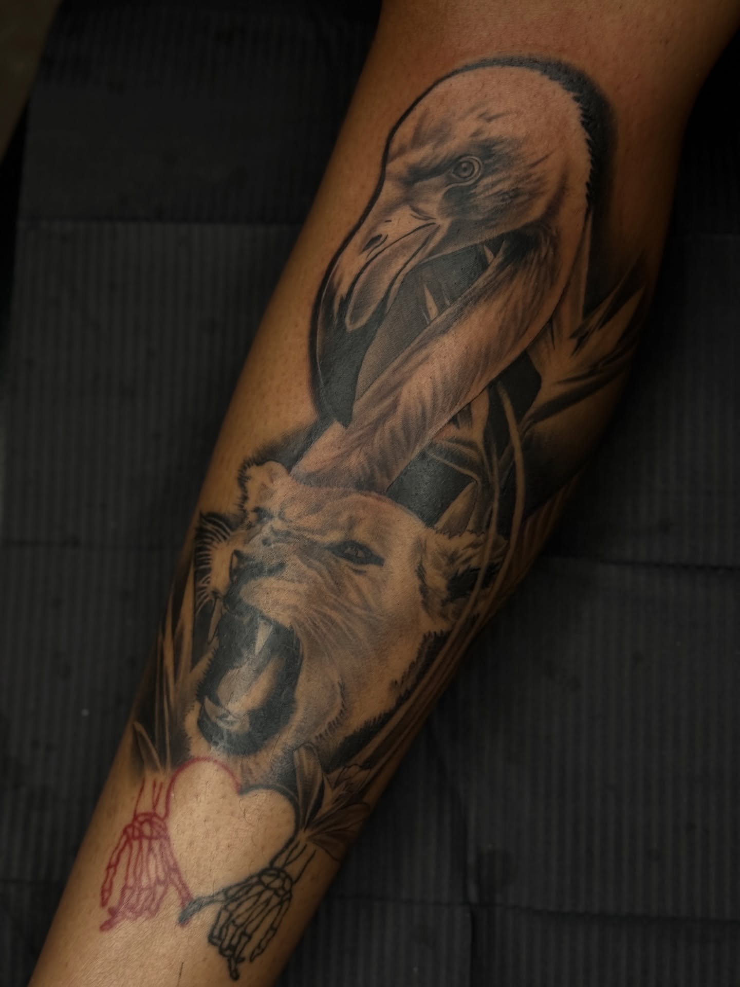 Tattoo by @cofaxtattoos — realism, black_and_grey