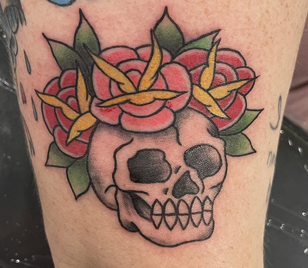 Tattoo by @beesnestqueenbee — american_traditional