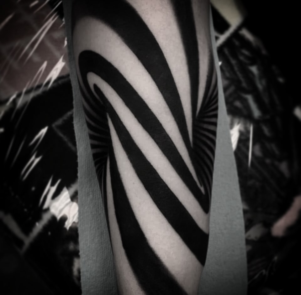 Tattoo by @freehandinbrandon — blackwork, geometric