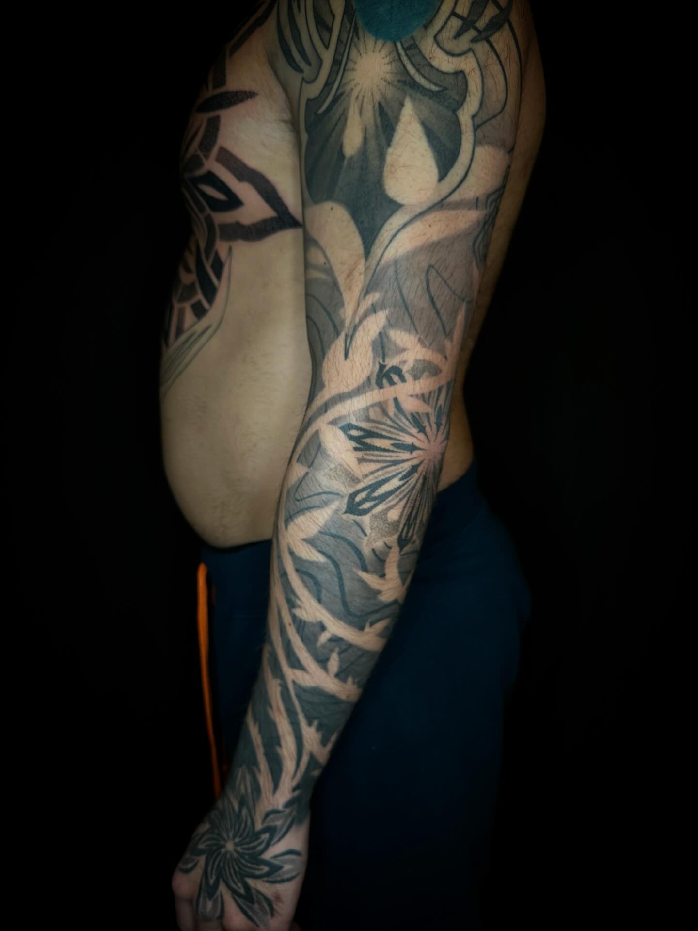Tattoo by @wes_does_stuff — black_and_grey