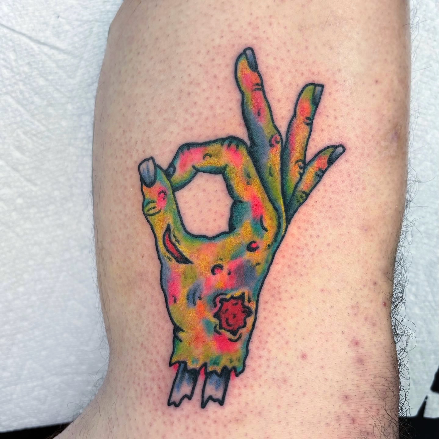 Tattoo by @randyconnertattoo — watercolor