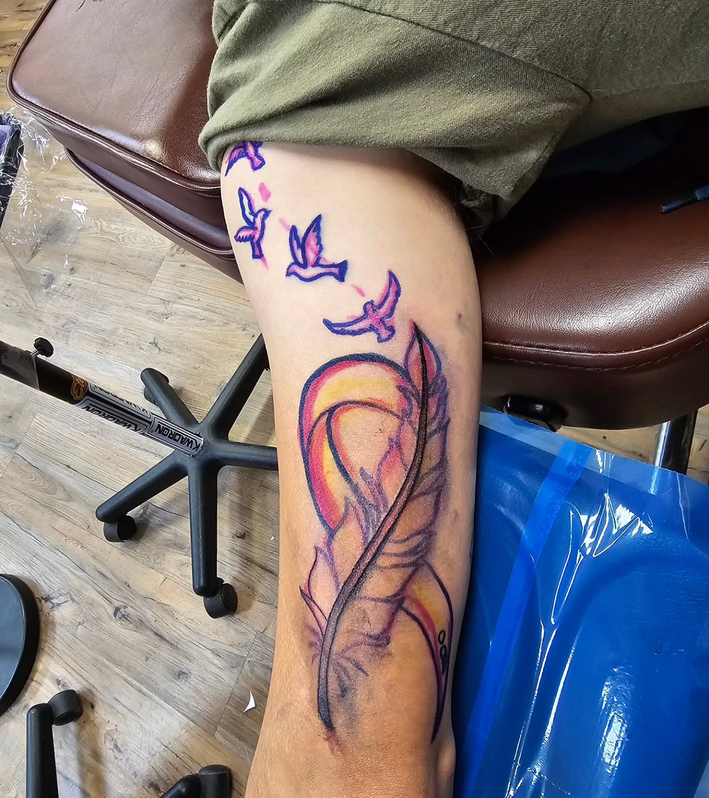 Tattoo by @indeedilly — new_school, watercolor