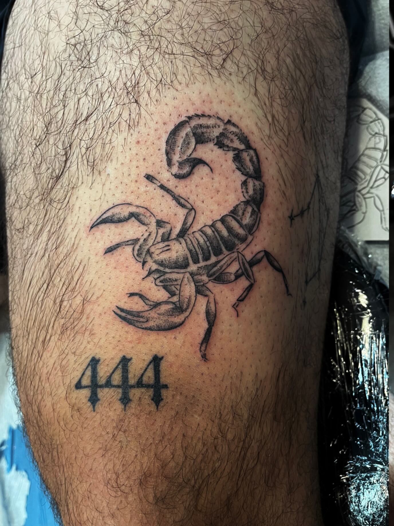 Tattoo by @bloodnfate — black_and_grey