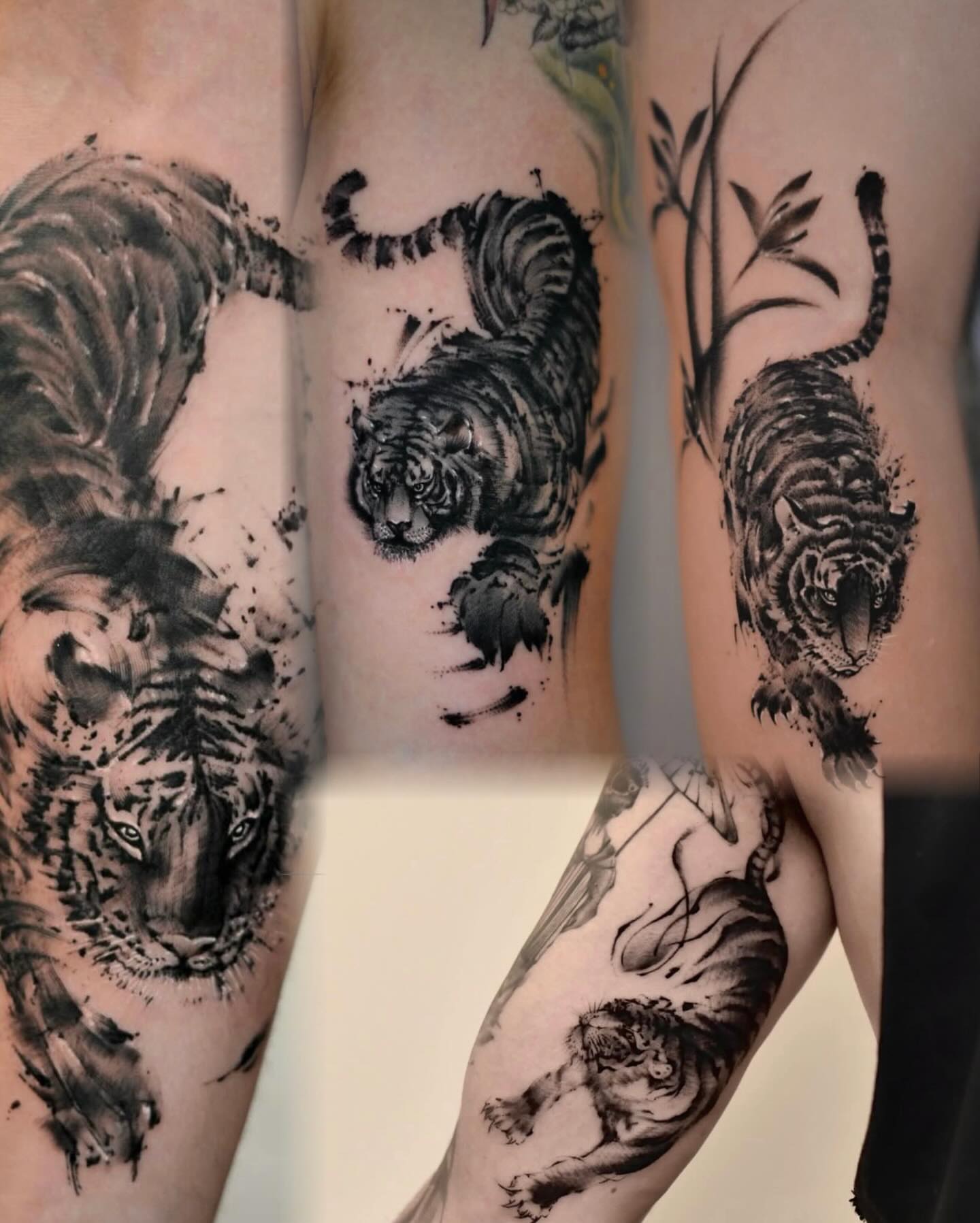 Tattoo by @mr.yang_tattoo — black_and_grey, dotwork