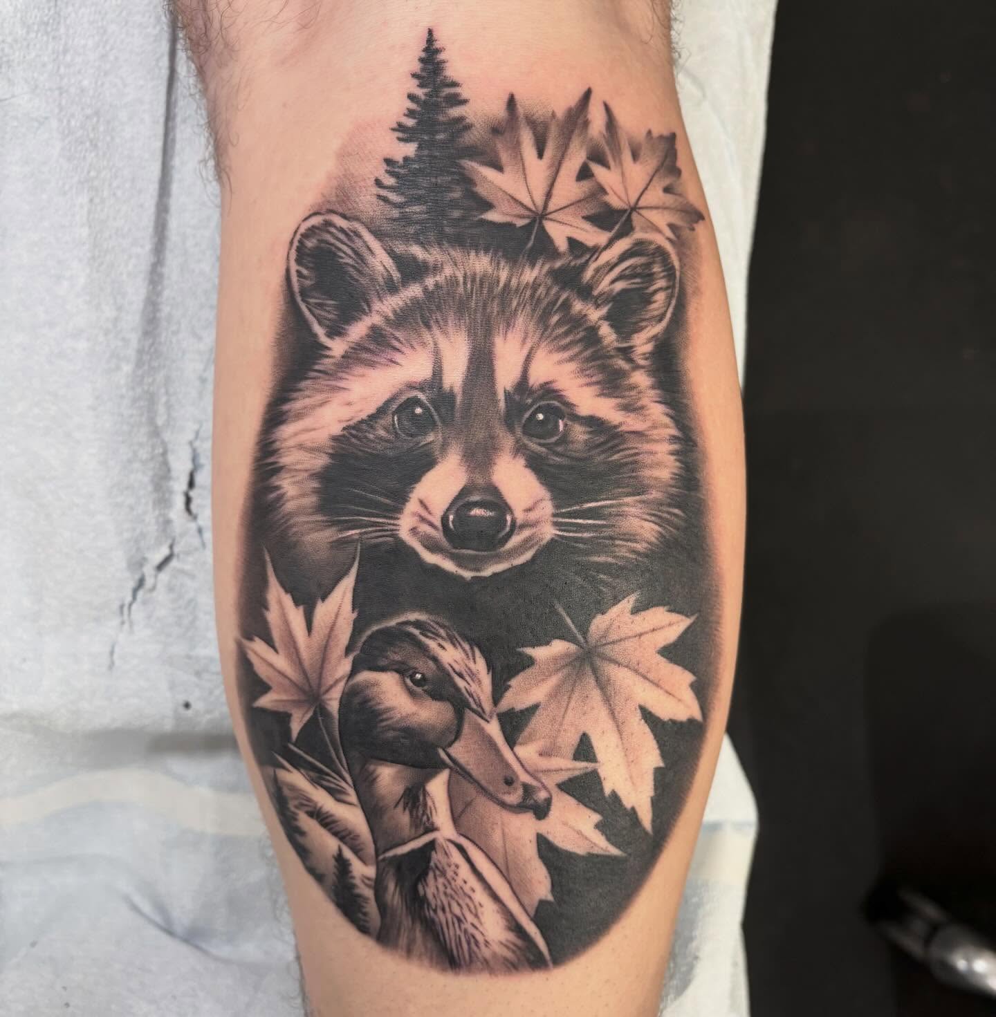 Tattoo by @mikedohertytattoos — realism, black_and_grey