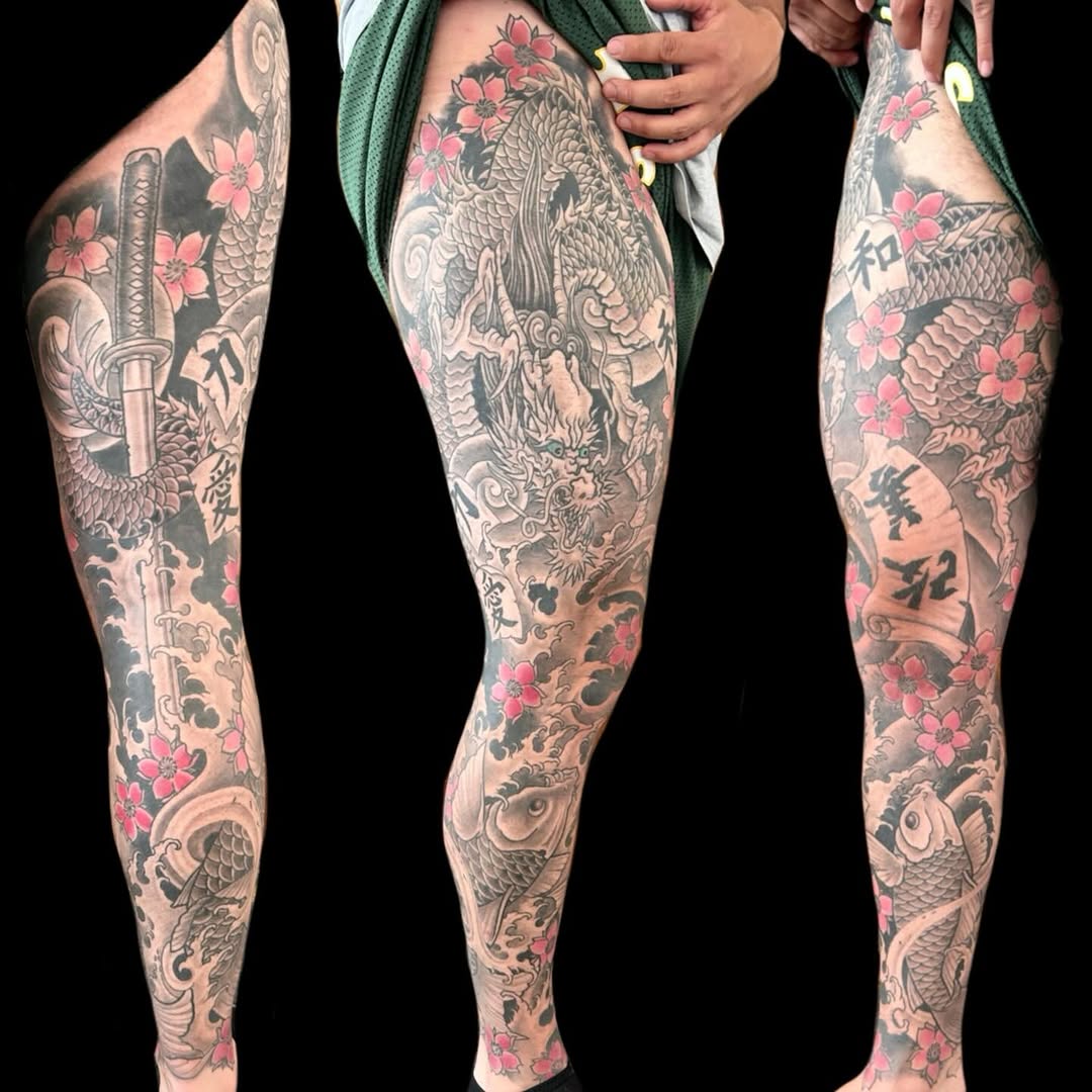 Tattoo by @j_bradbury3 — japanese_irezumi, black_and_grey