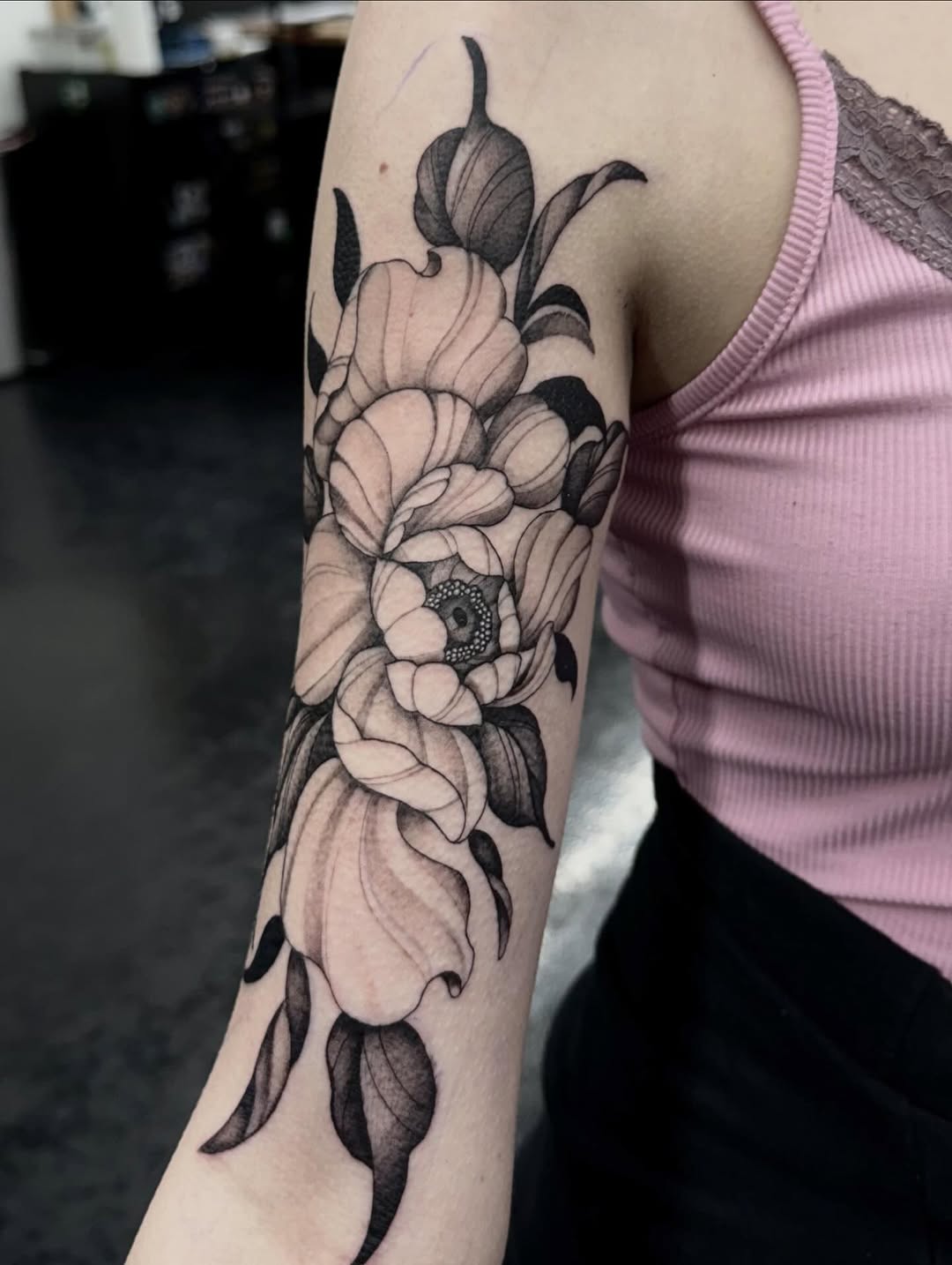 Tattoo by @emmydoestattoos โ black_and_grey, realism