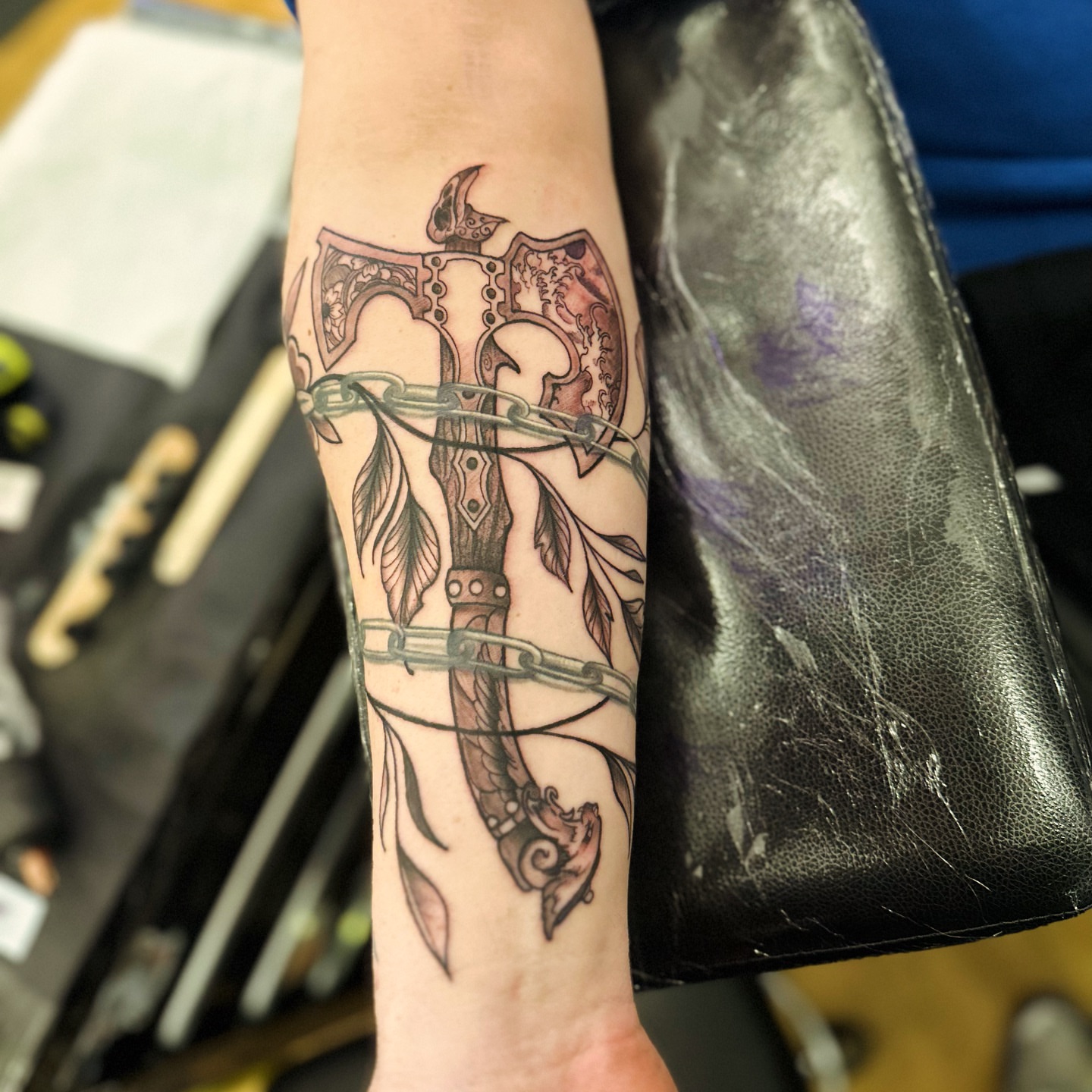 Tattoo by @j_c_tattoos — black_and_grey