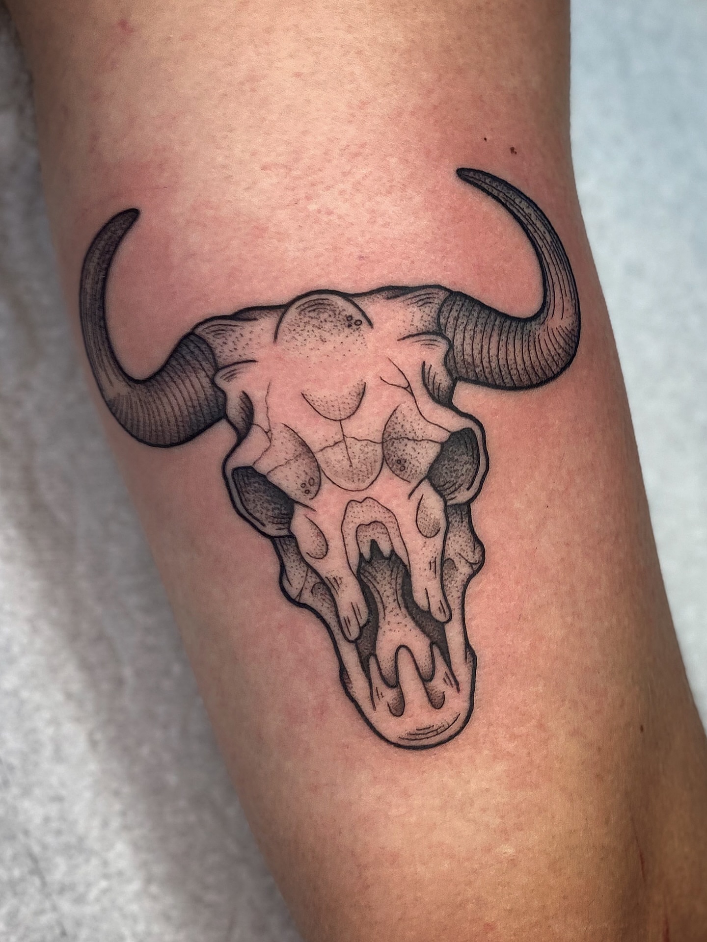 Tattoo by @clem.needlemark — dotwork