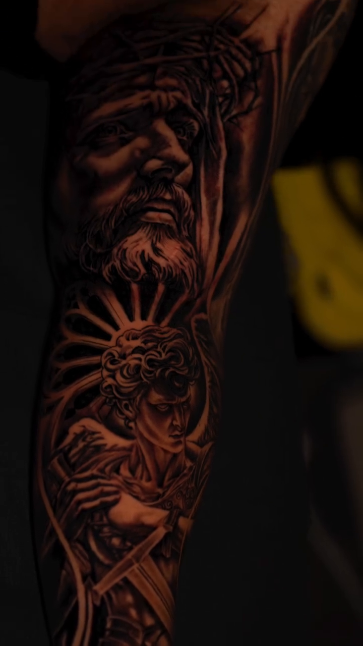 Tattoo by @obsidianinkstudio — realism, black_and_grey