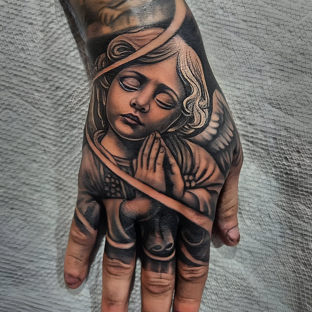 Tattoo by @eljosetattoo β realism, black_and_grey