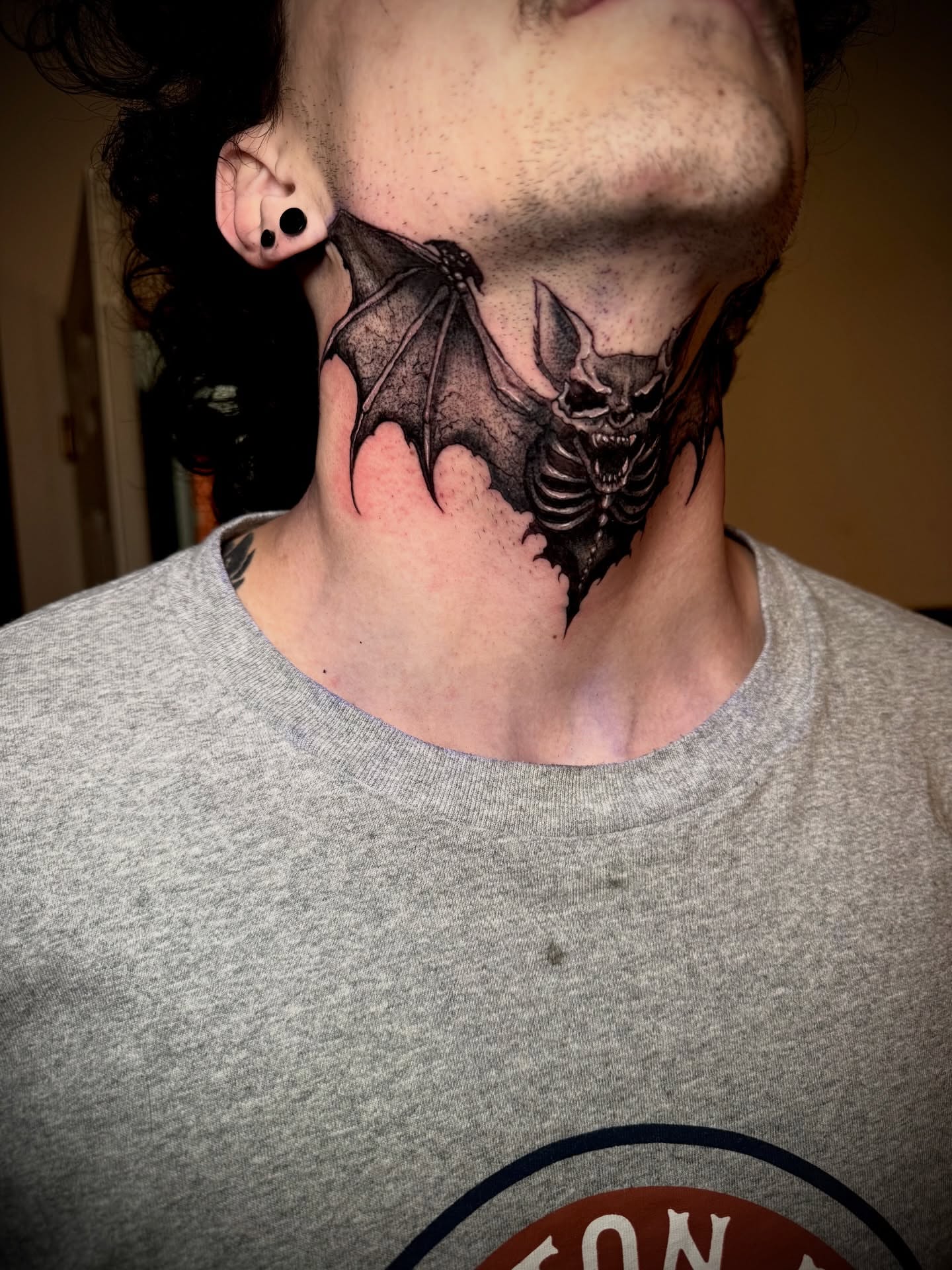 Tattoo by @blvckheart_ink — dotwork, dark_realism