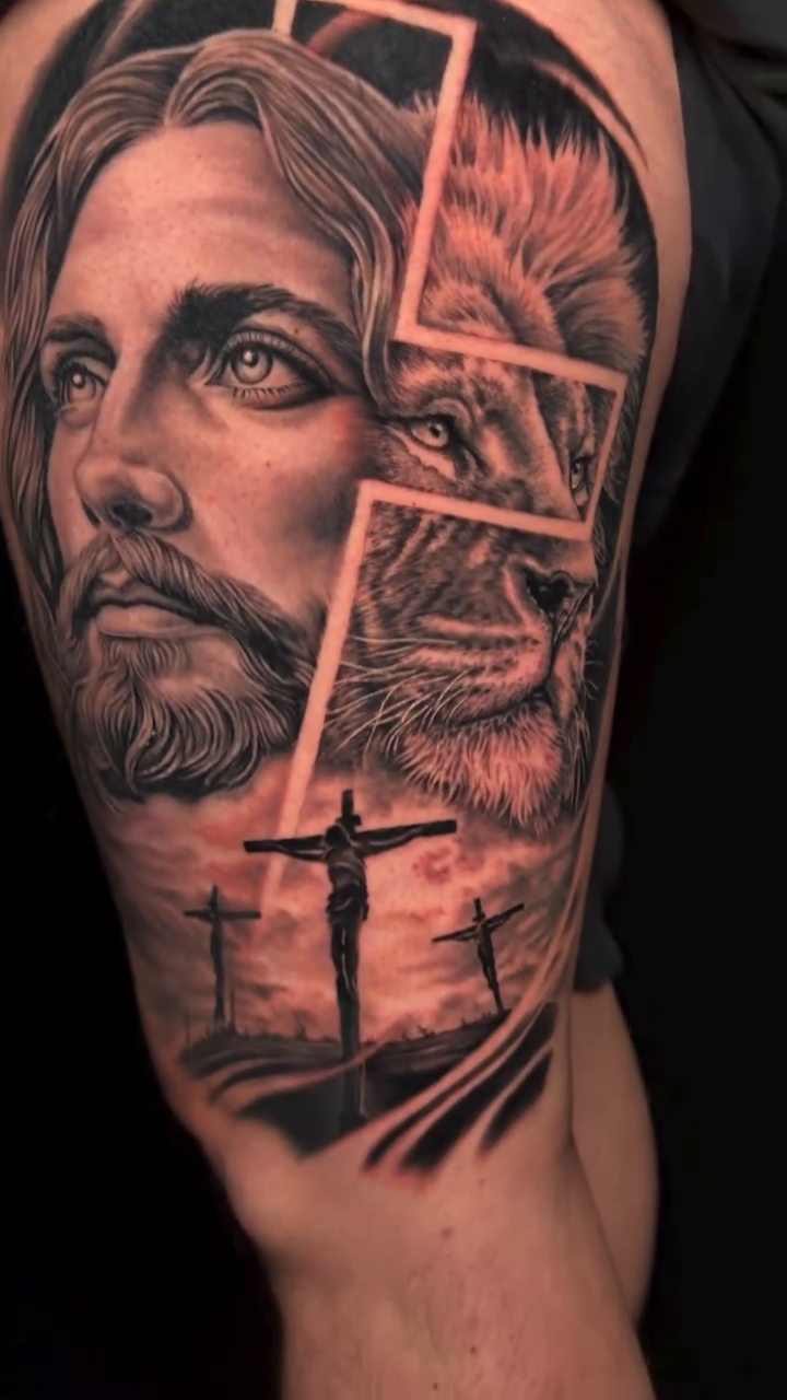 Tattoo by @jhedguevaratattoos — realism, black_and_grey