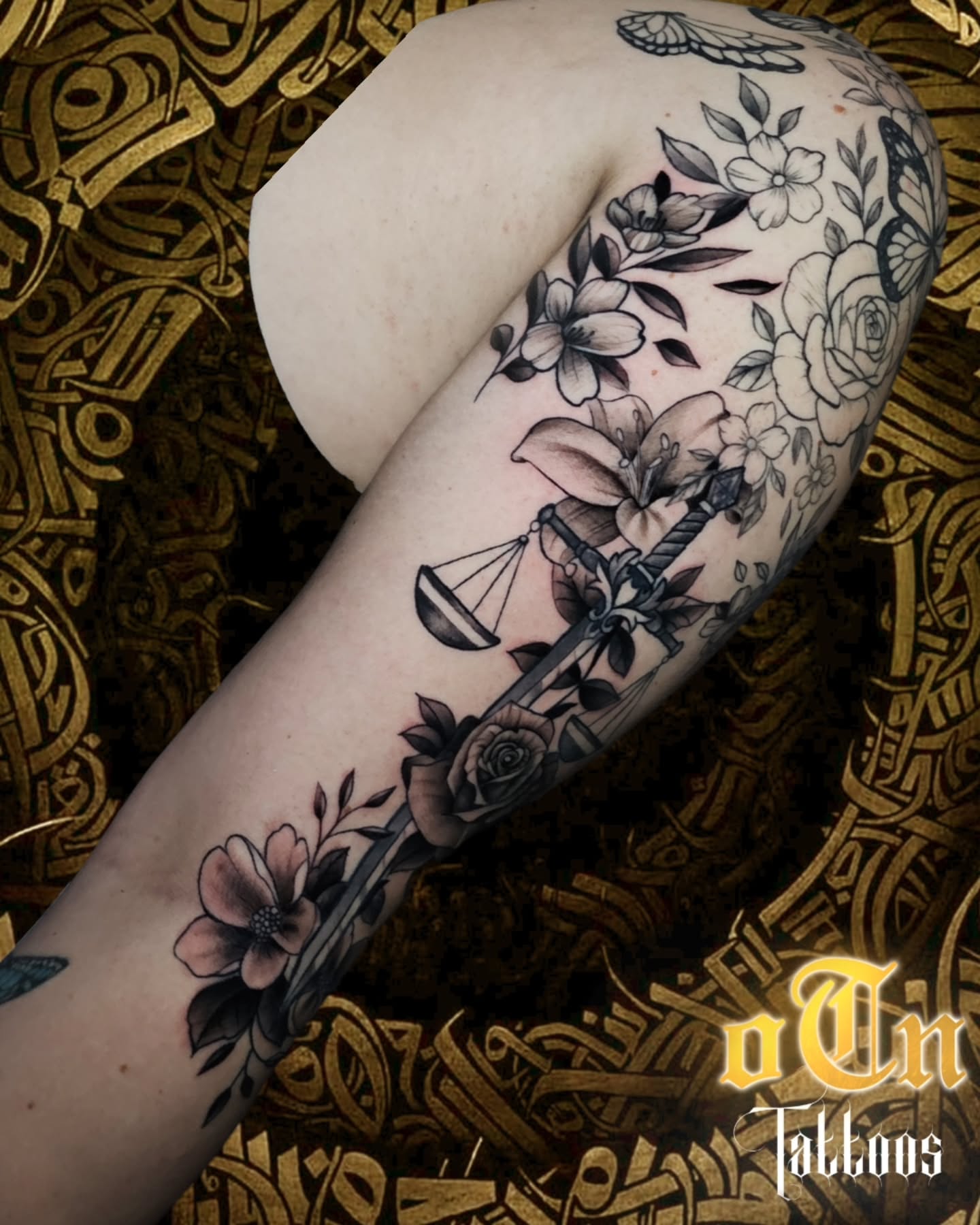 Tattoo by @josh_otn — black_and_grey