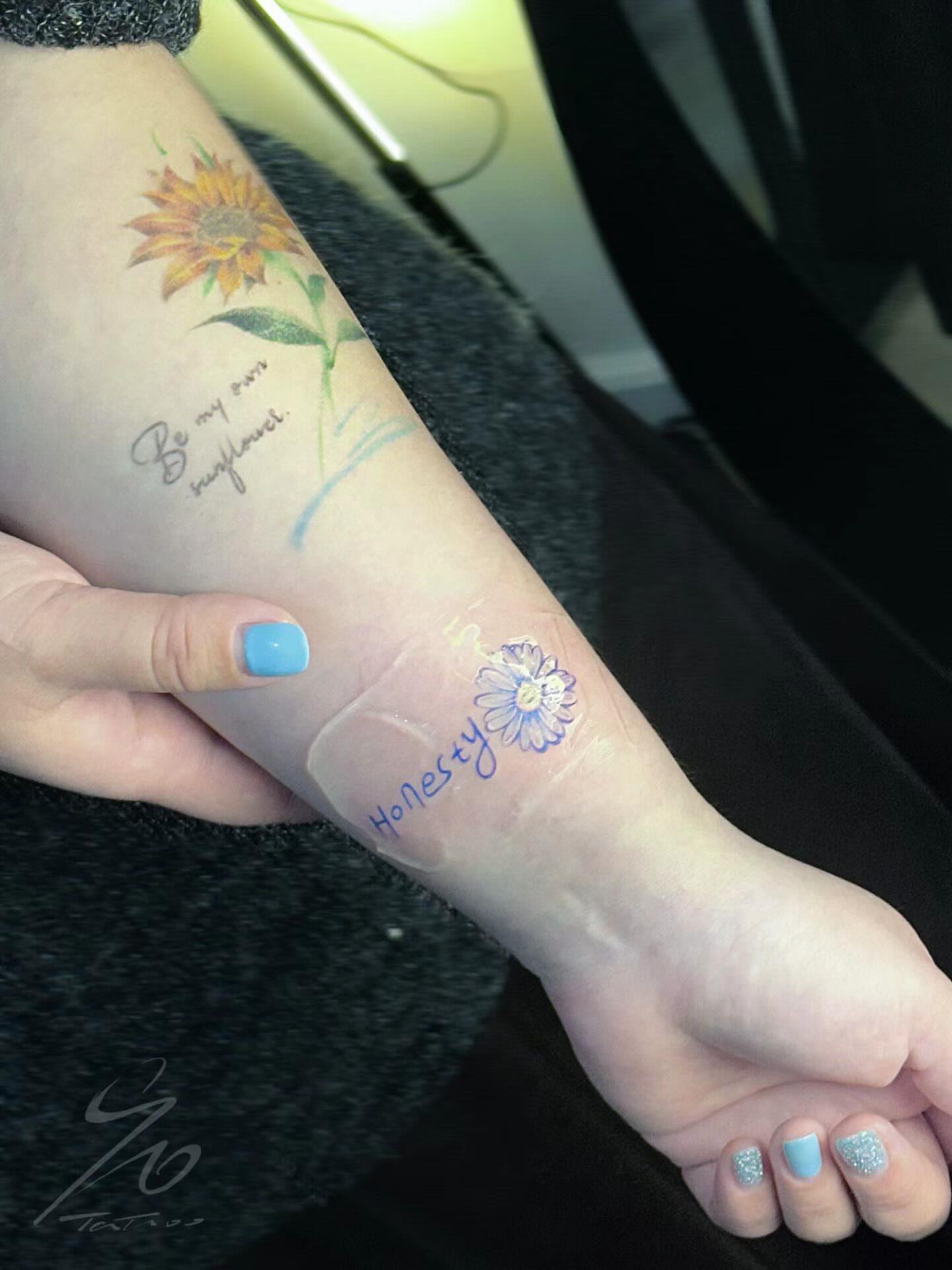 Tattoo by @90tattoo_ — watercolor