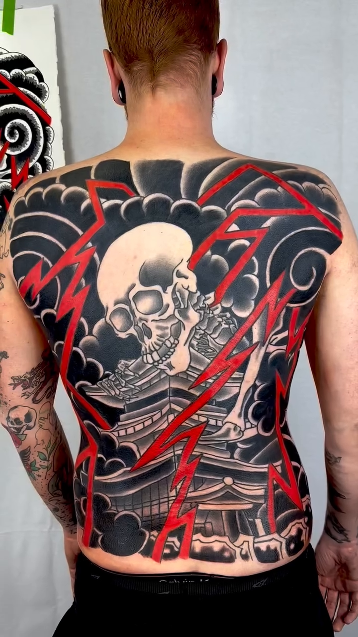 Tattoo work at Hocus Poke-Us Tattoo Convention 2026
