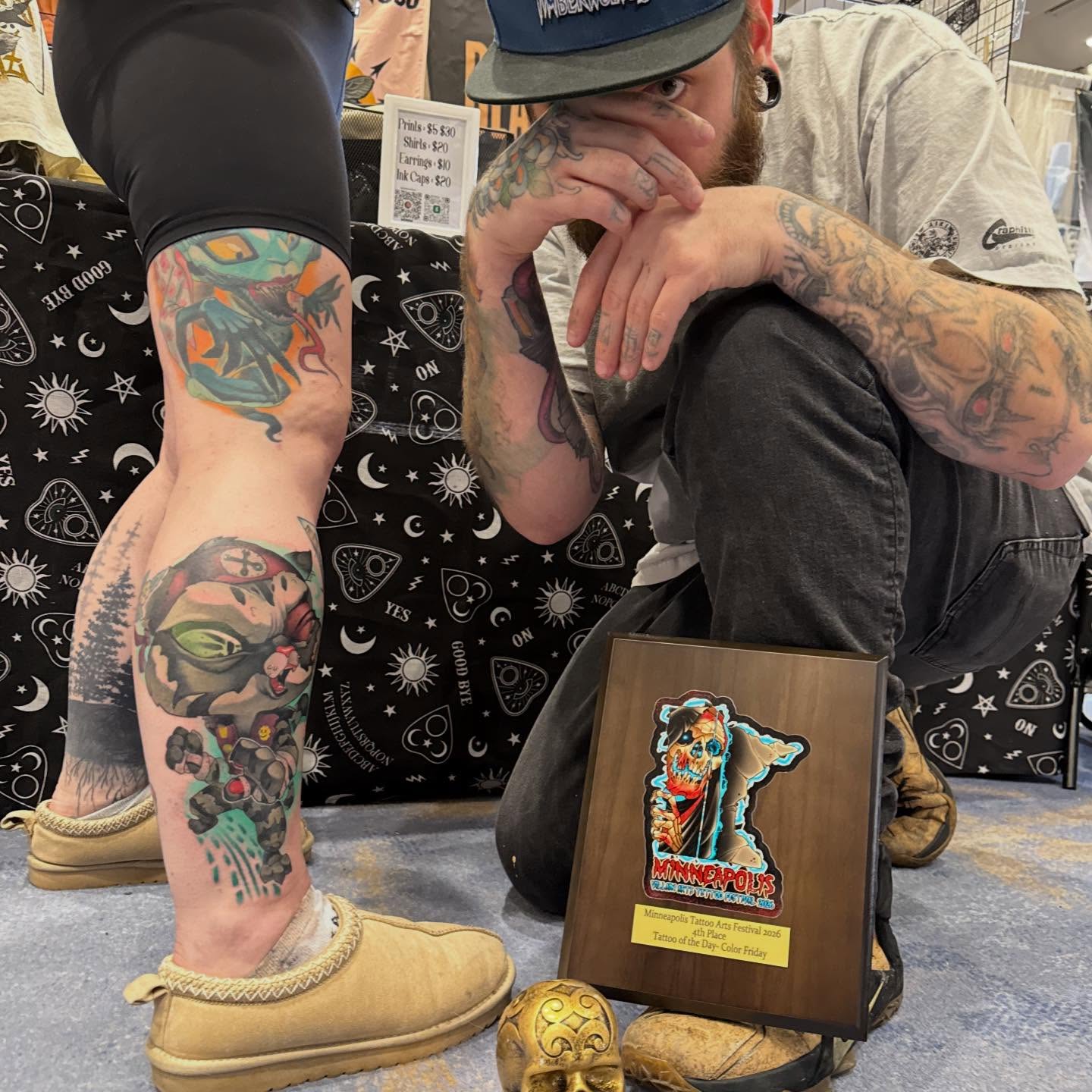 Tattoo by @bigtattykayne — american_traditional, dotwork
