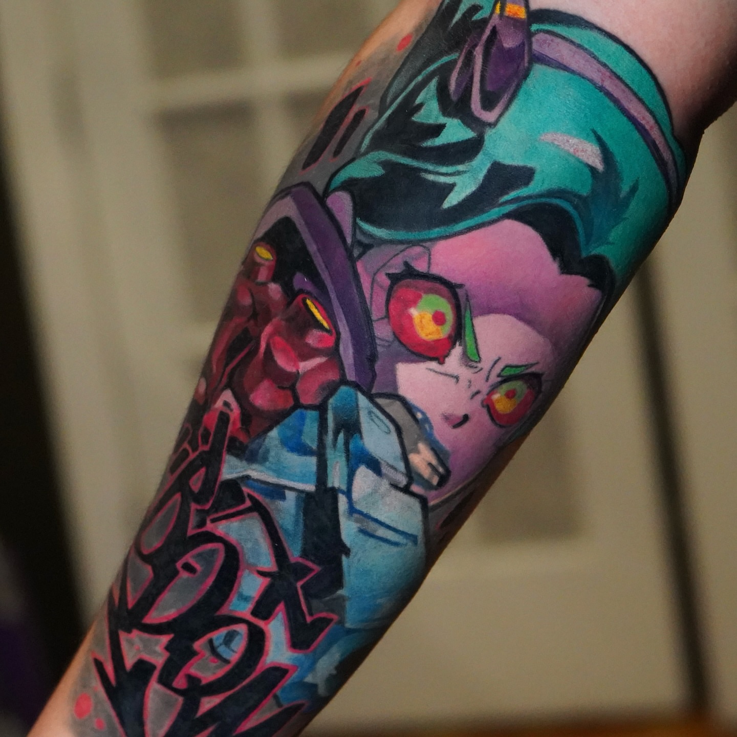 Tattoo by @blasianj.ink — anime, illustrative