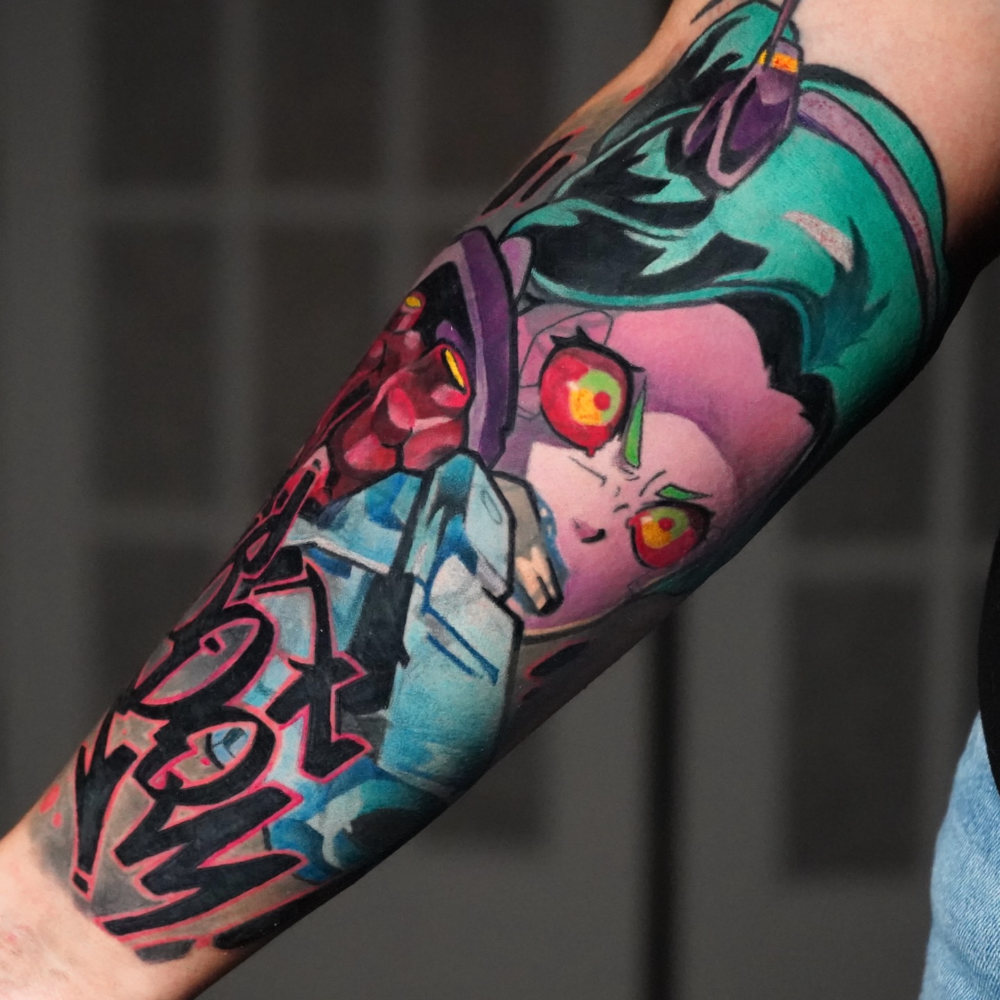 Tattoo by @blasianj.ink — anime