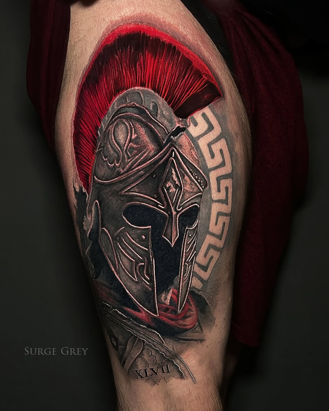Tattoo by @surgegrey β realism, black_and_grey