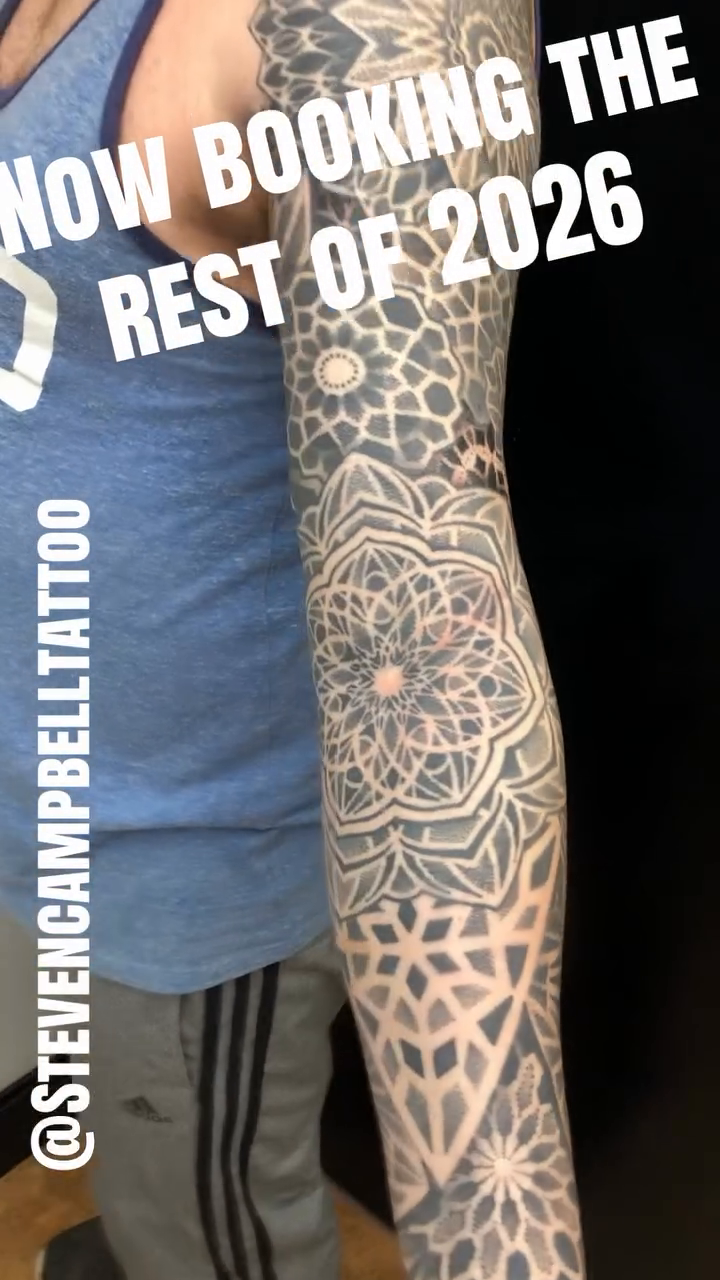 Tattoo by @stevencampbelltattoo — geometric, dotwork