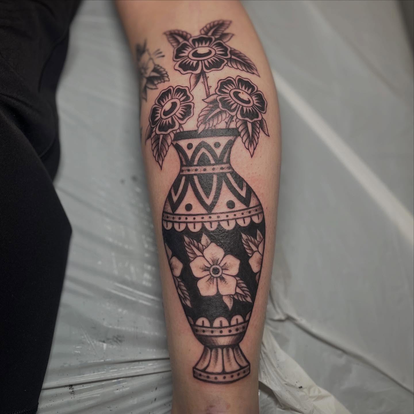 Tattoo by @mad.anthonytattoo — black_and_grey