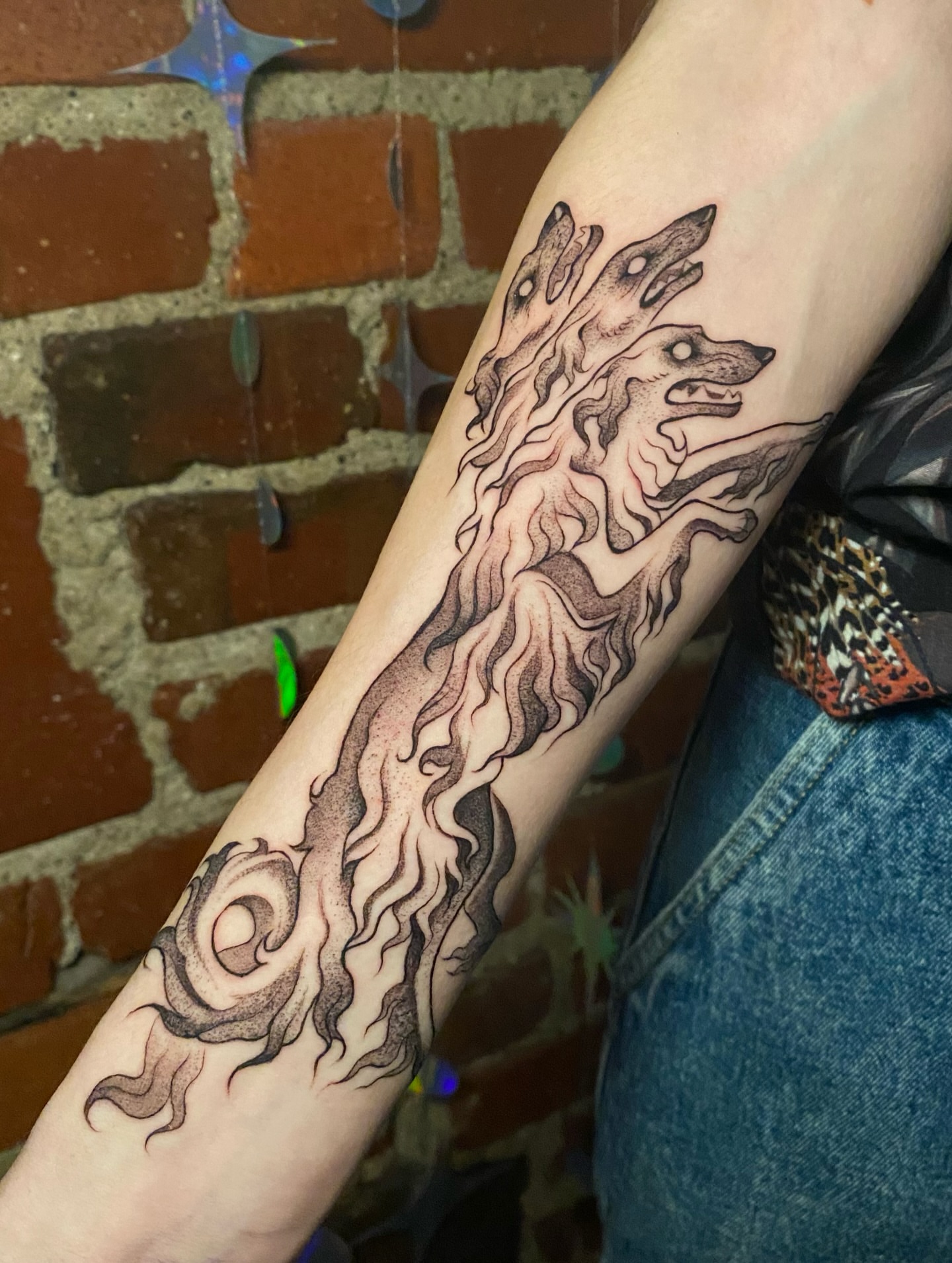 Tattoo by @sabbatma — dotwork, black_and_grey
