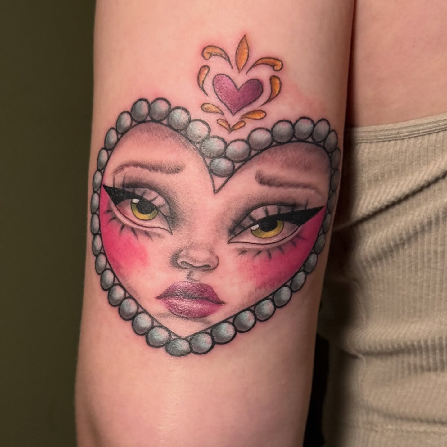 Tattoo by @madisonsky.tattoos — realism, dotwork