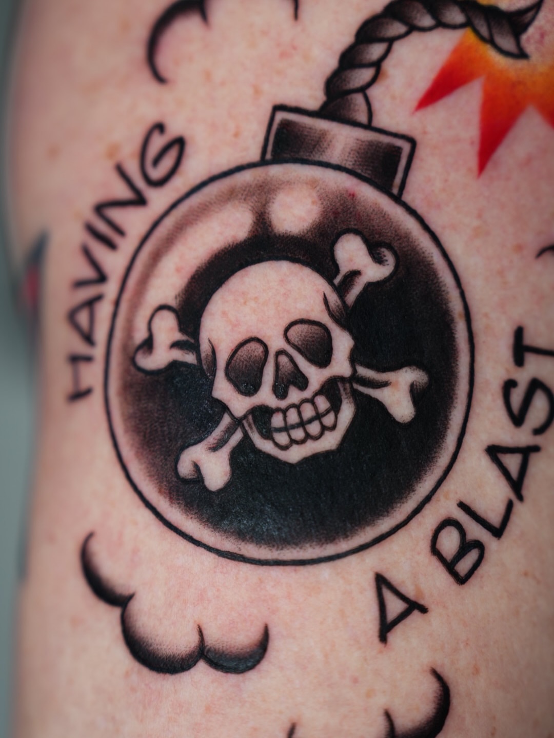 Tattoo by @lucasarts_tattoo — black_and_grey