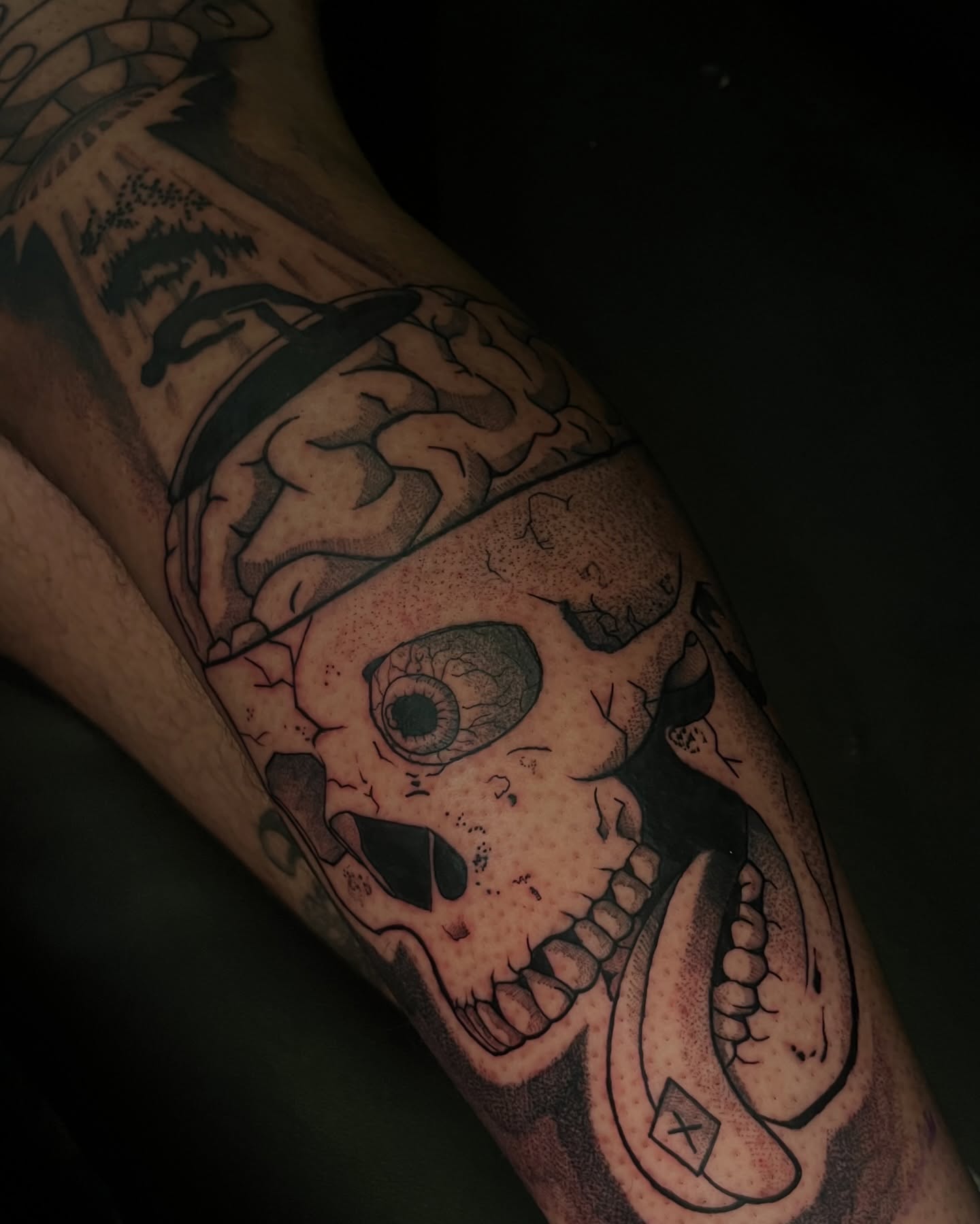 Tattoo by @strangecxncept — black_and_grey, realism