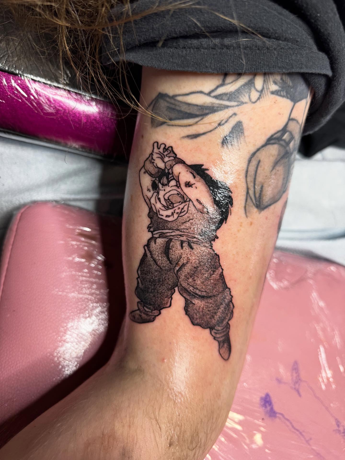 Tattoo by @oneinkedangel — black_and_grey