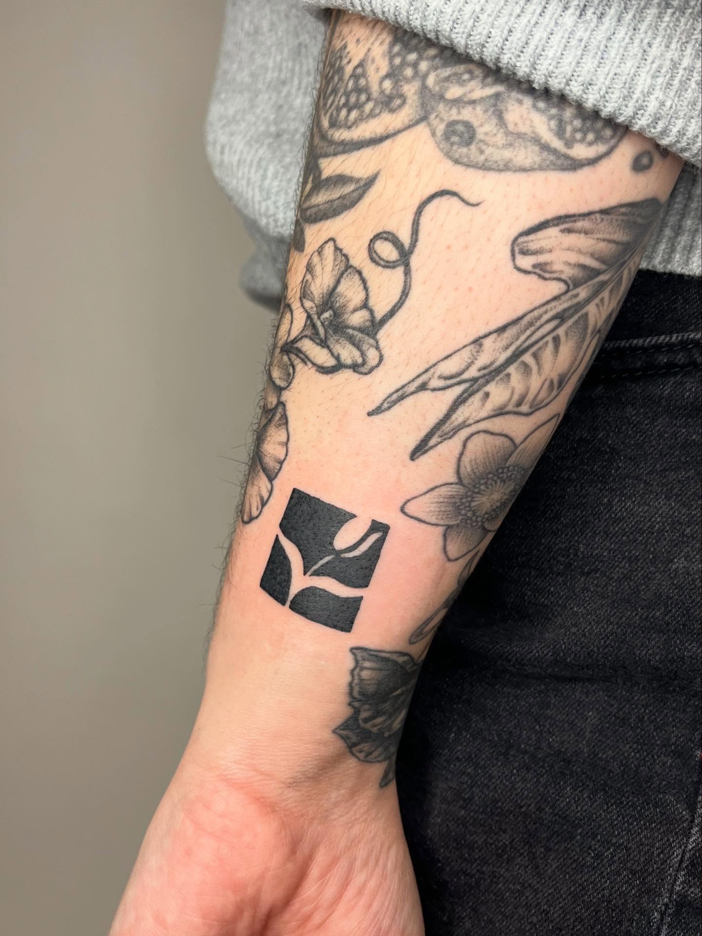 Tattoo by @soupbody — black_and_grey