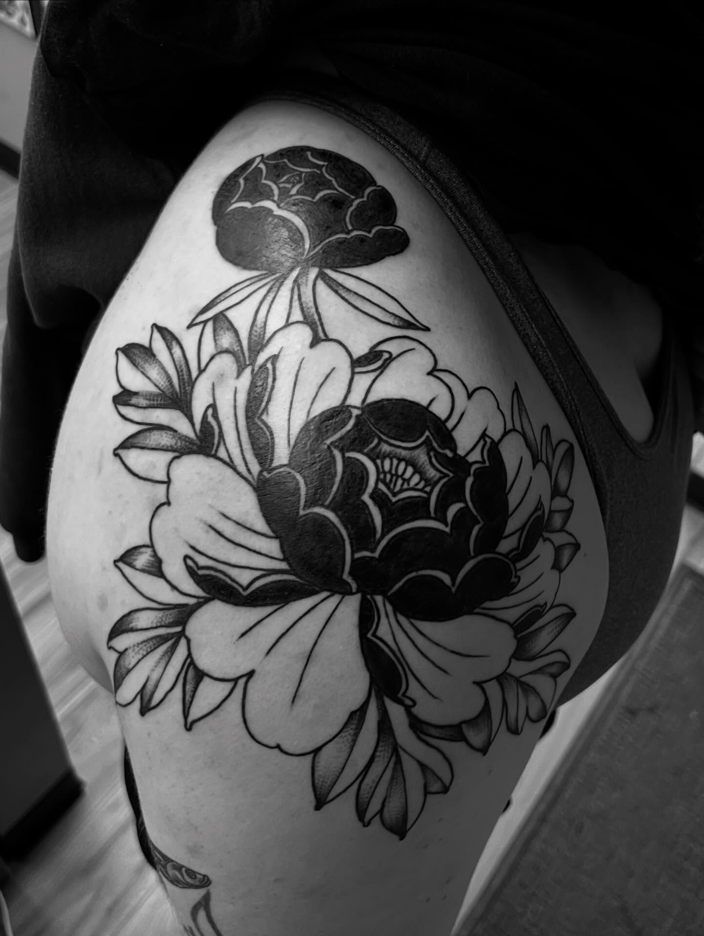 Tattoo by @mattbagodonuts — american_traditional, black_and_grey