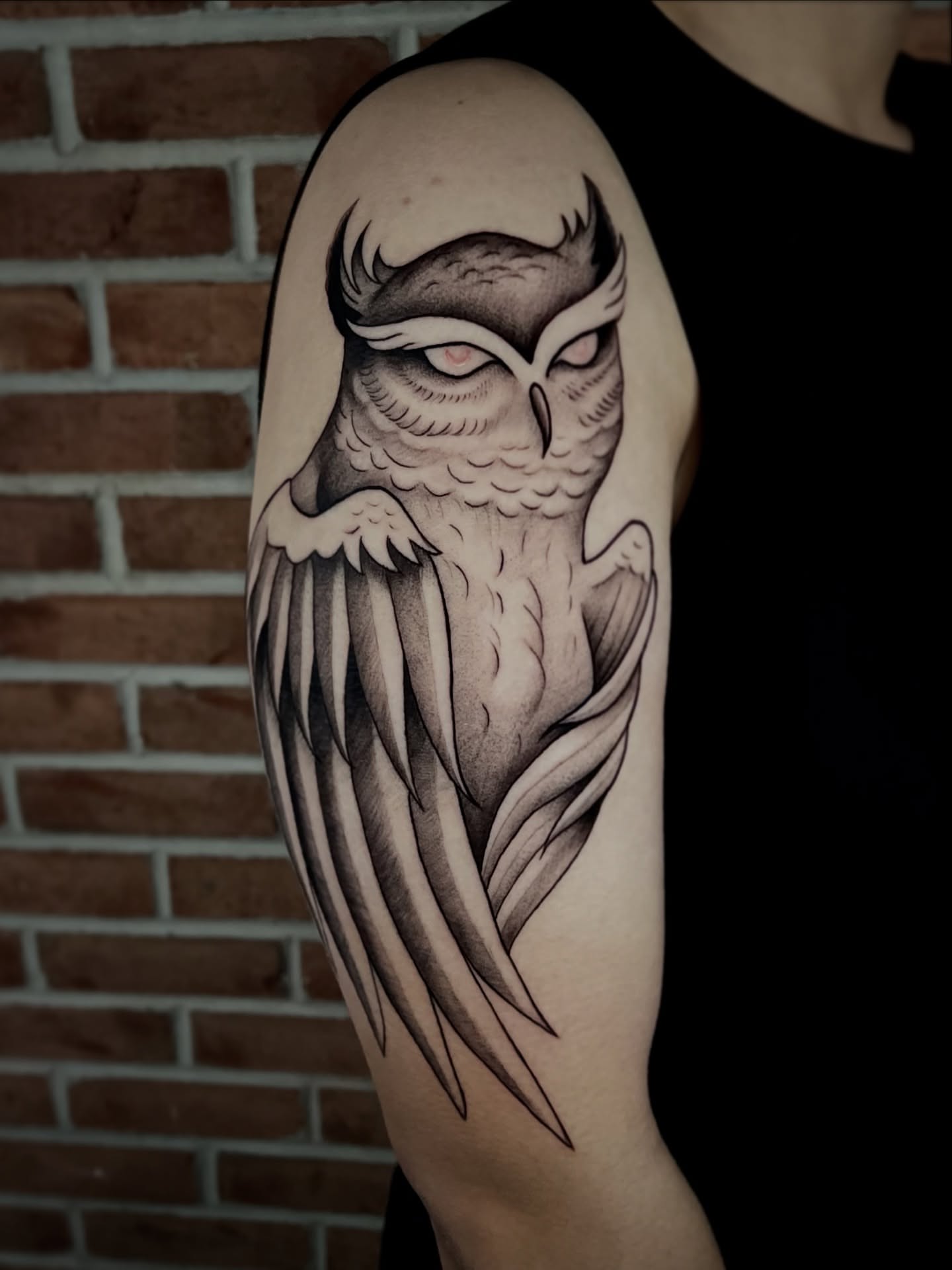 Tattoo by @fairyytaylzz — black_and_grey