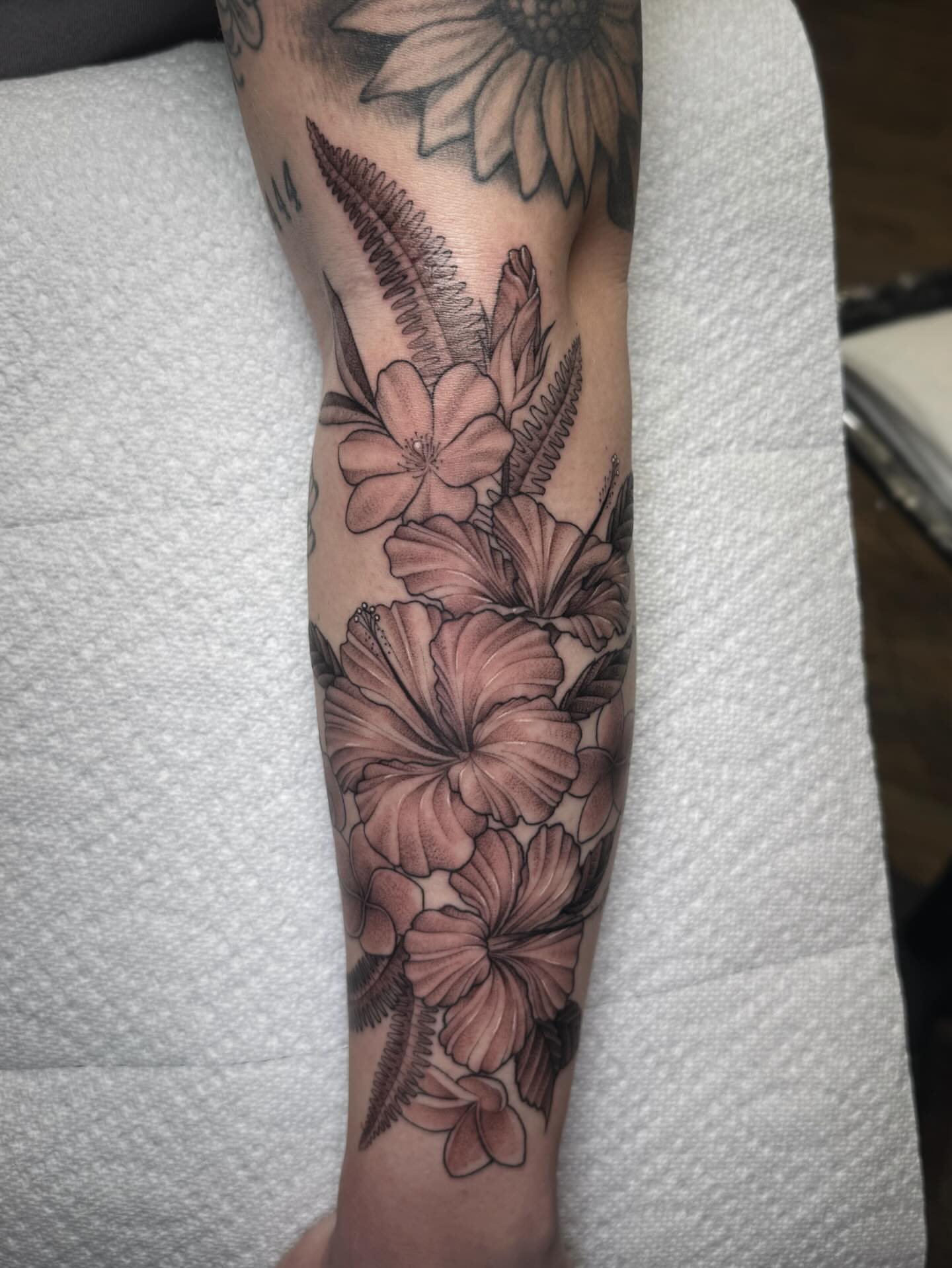 Tattoo by @audreymicheletattoos — black_and_grey
