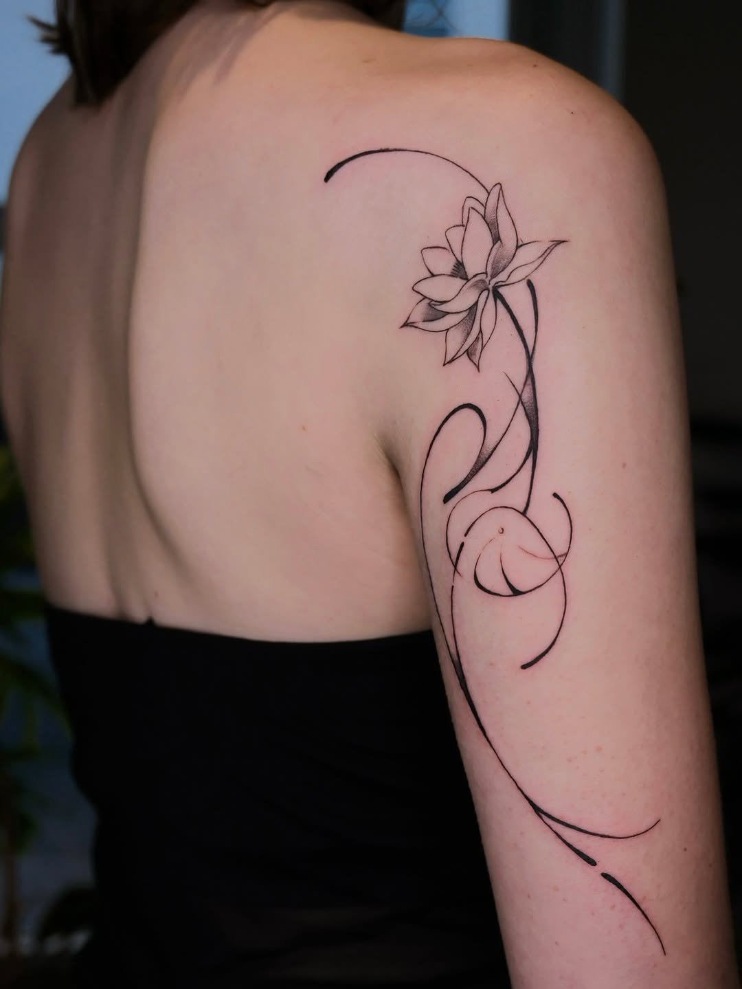 Tattoo by @maimaitatt — fine_line, black_and_grey