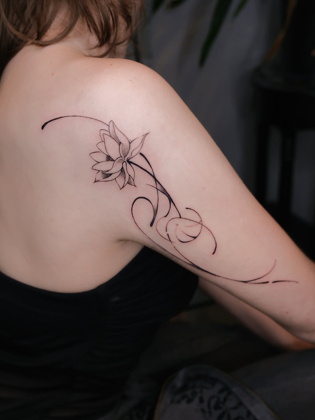 Tattoo by @maimaitatt — fine_line, black_and_grey