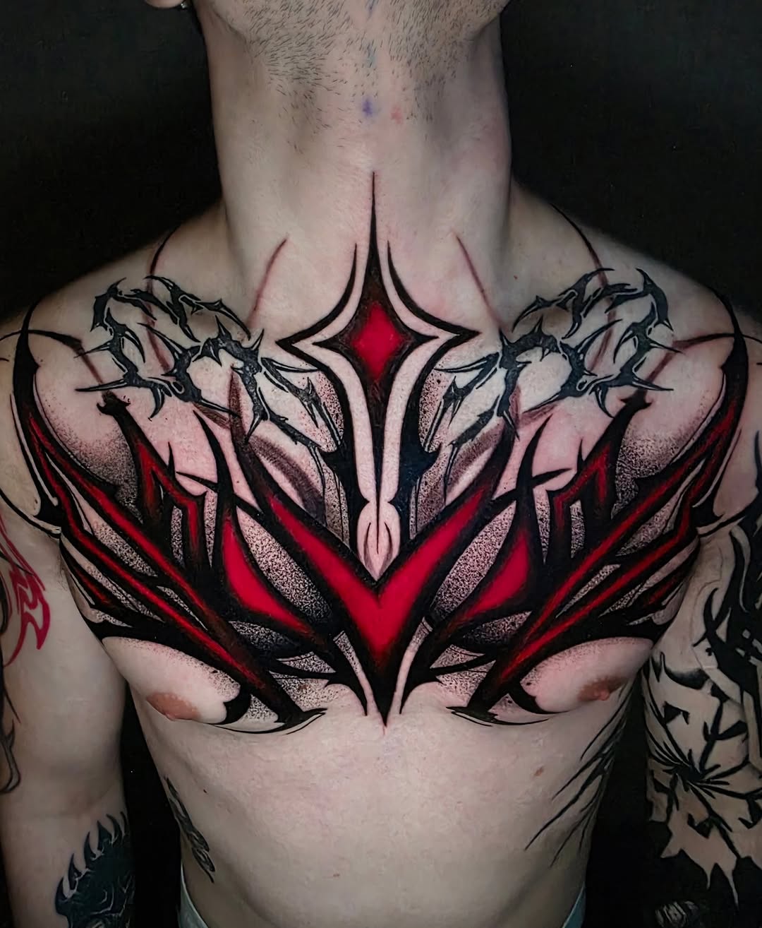 Tattoo by @kelseylorrae β blackwork, trash_polka