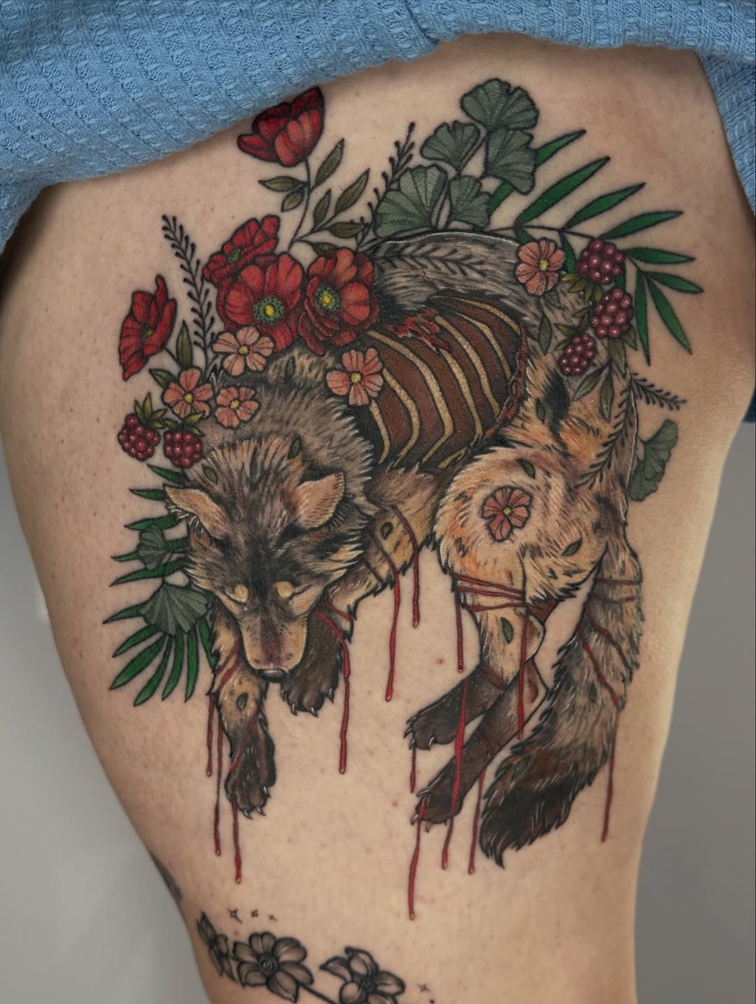 Tattoo by @penumbraetattoo — dark_realism, illustrative