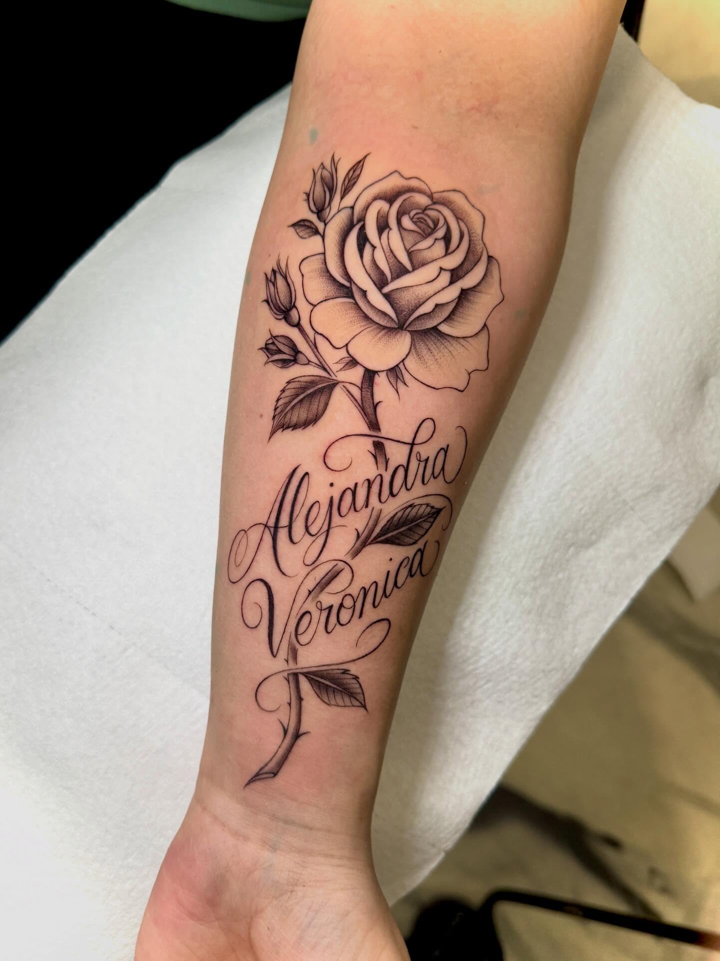 Tattoo by @eyekonic_ink — black_and_grey, fine_line