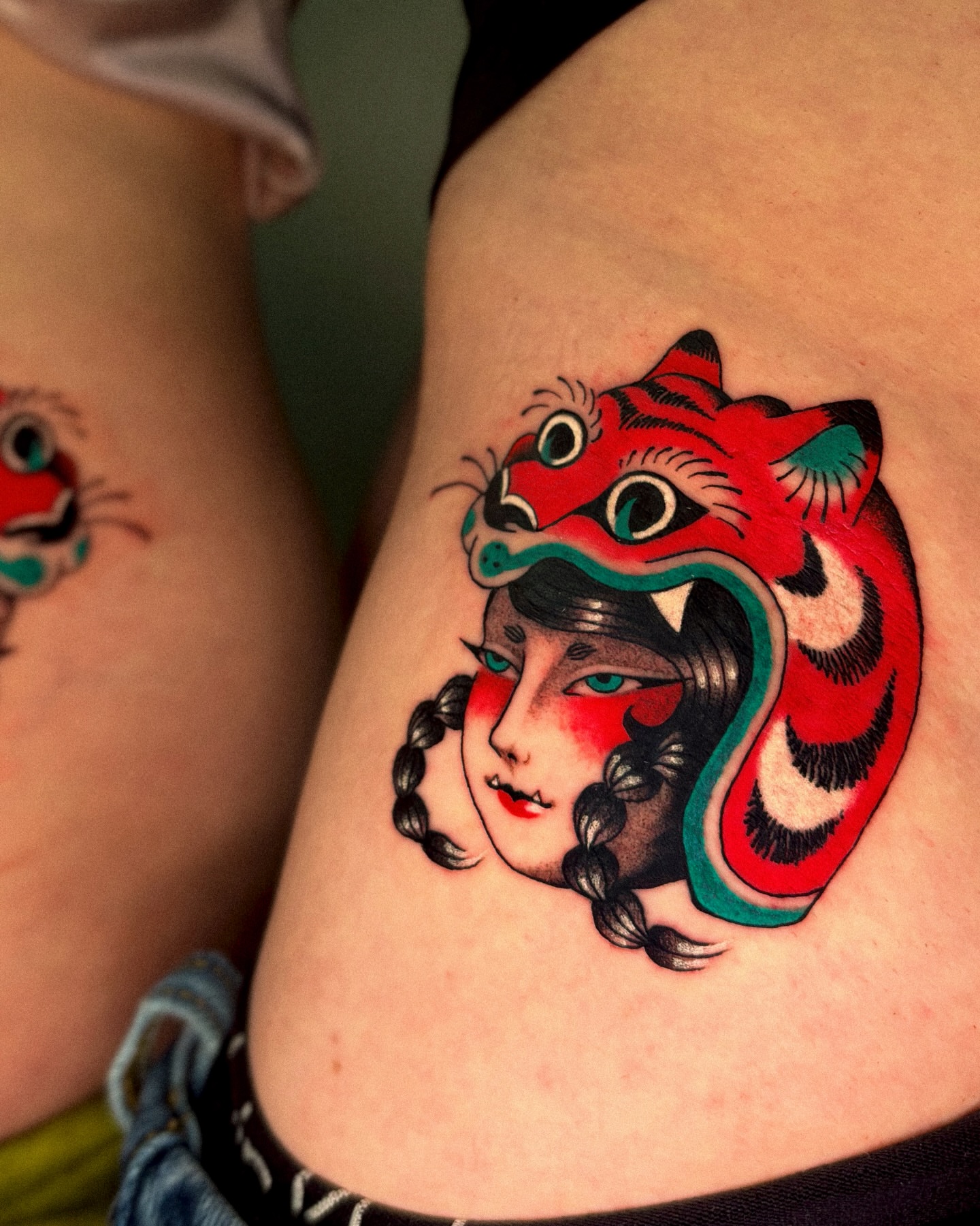 Tattoo by @dayninestattoo — american_traditional, illustrative